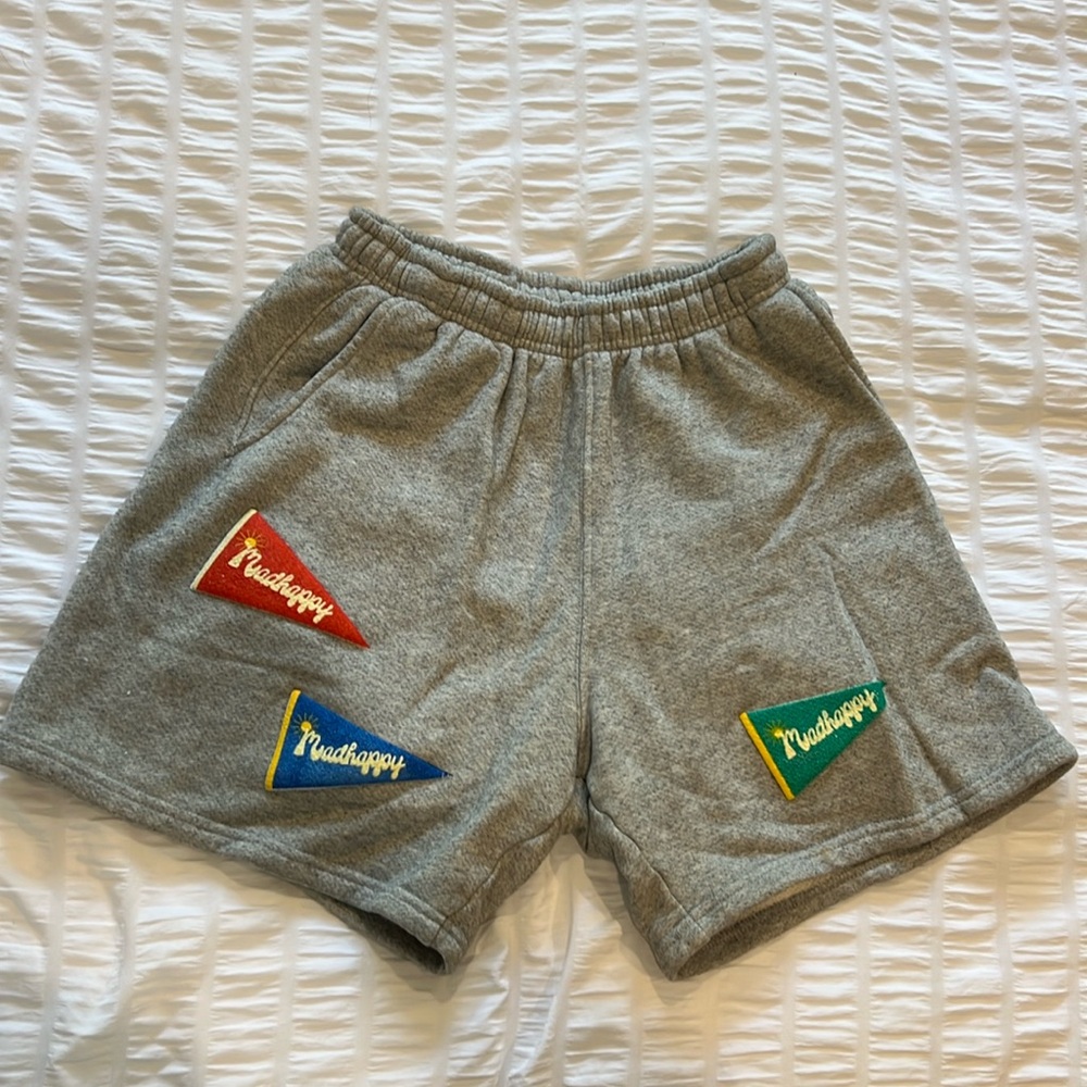 Madhappy grey flag shorts. Size small.